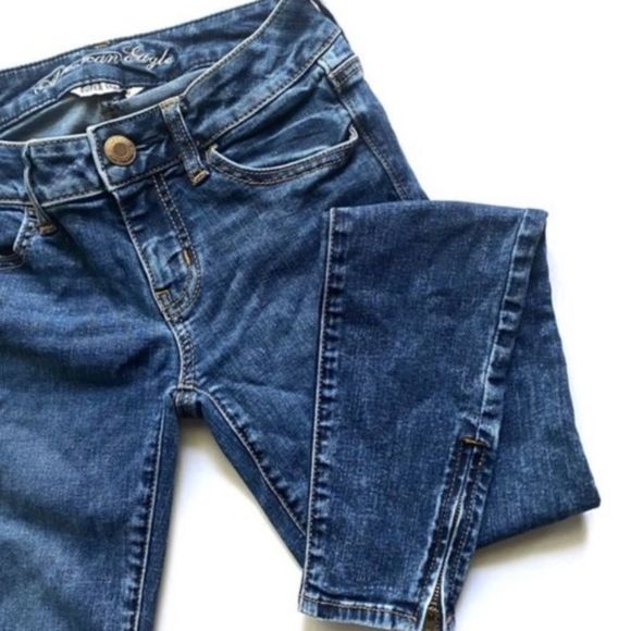 American Eagle Outfitters Denim - American Eagle Acid Wash Skinny Ankle Zip Jegging Jeans